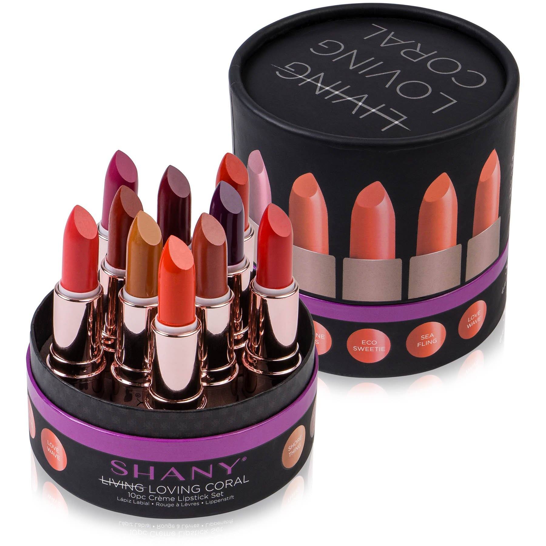 Loving Coral Lipstick Set - 10 Varying Lip Colors